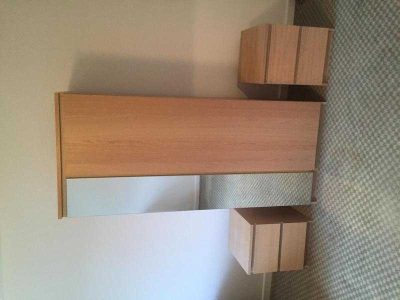 Ikea Malm Wardrobe amp Bedside Tables (x2)