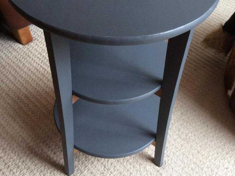 Ikea Olsvik Matt Charcoal Grey 3 Tier Side Table