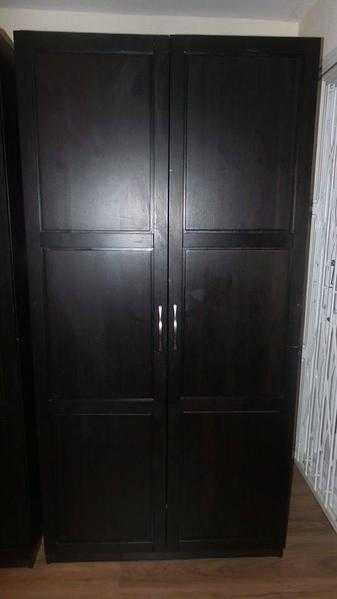 IKEA PAX Wardrobe ,Good Condition, Quick sell , Moving . 60 for single wardrobe (2x100)