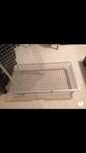 Ikea Pax Wire Metal Basket Drawer With Runners X2