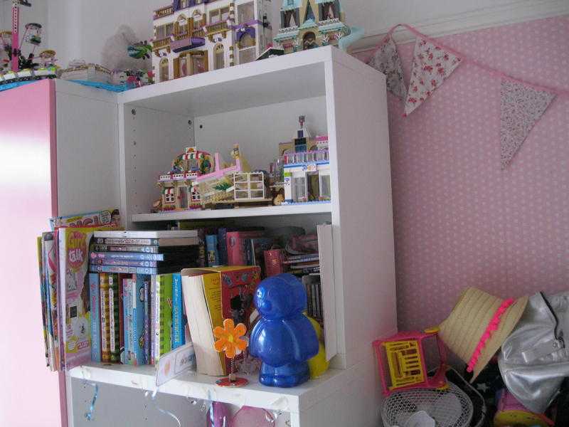 Ikea Stuva wardrobe and dresser  shelving unit for kids bedroom.