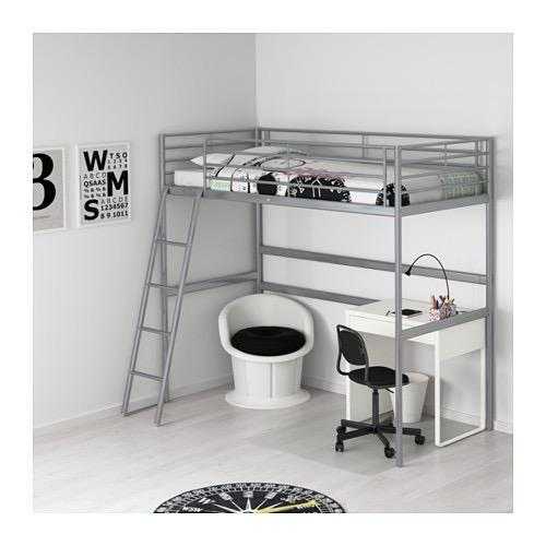 IKEA SVARTA SINGLE LOFT BED plus MATTRESS