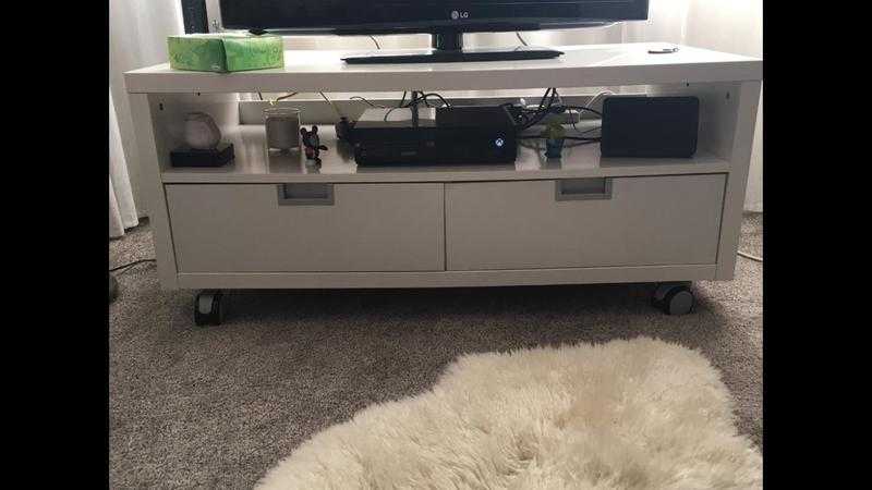 Ikea tv stand with large drawers
