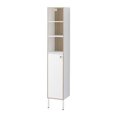 Ikea Tyngen high bathroom cabinet white amp ash effect