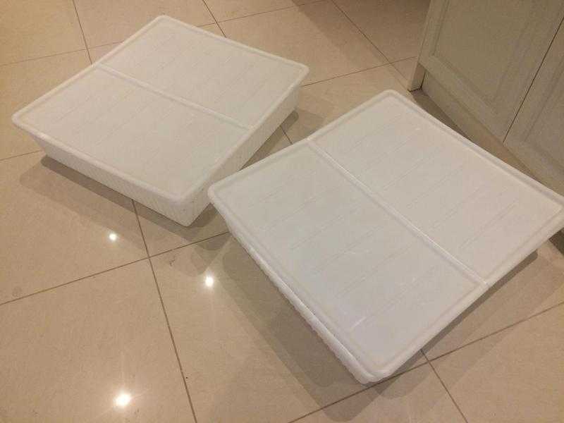 Ikea underbed storage boxes x 2