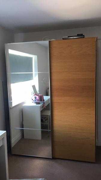 Ikea wardrobe with sliding doors