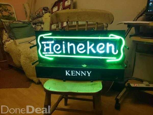 Illuminating Heineken Sign