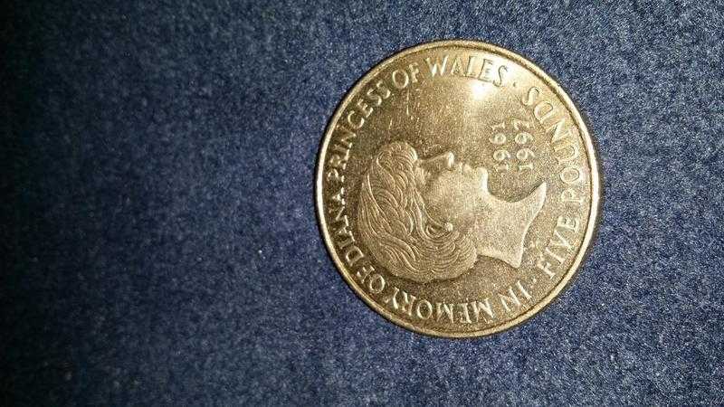 In memory of Diana Princess of Wales 1961 - 1997 FIVE POUNDS