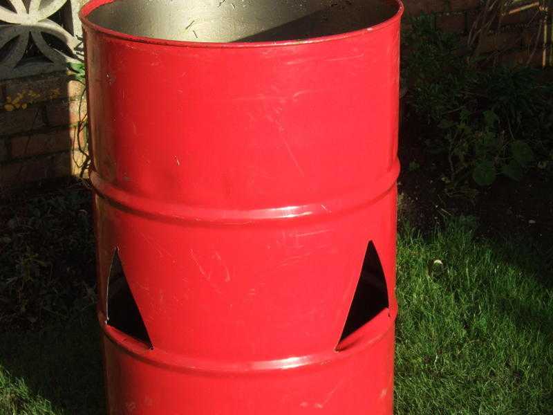 INCINERATOR GARDEN DRUM BURNERRUBBISH BURNING BIN