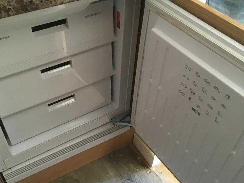 Indesit integrated freezer