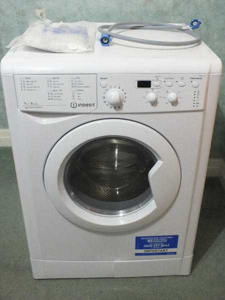 Indesit IWDD7143 Washer Dryer - White, 7Kg wash 5Kg