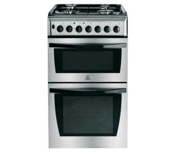 Indesit Stainless Steel Dual Fuel Cooker