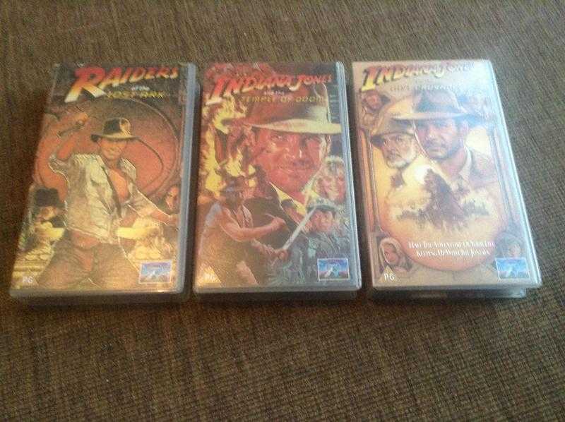 Indiana Jones VHS x3