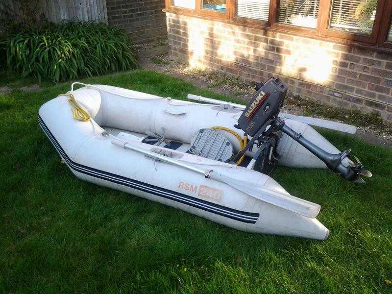 inflatable dinghy and outboard for sale