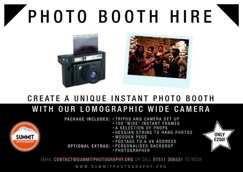 Instant Polaroid photo booth hire for weddings and events including props and delivery