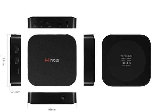 Intel CPU Smart TV window10 and android4.4 double system mini pc box andrid tv box iptv