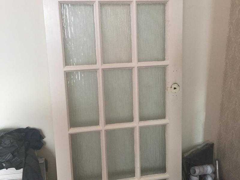 Internal solid door with windows