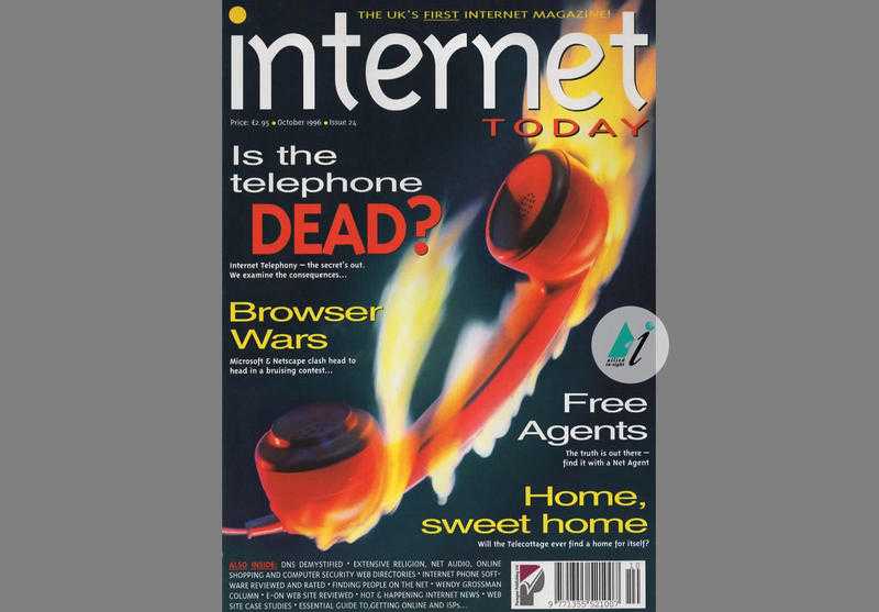 Internet Today periodical Oct 1996 - Historic collectable publication