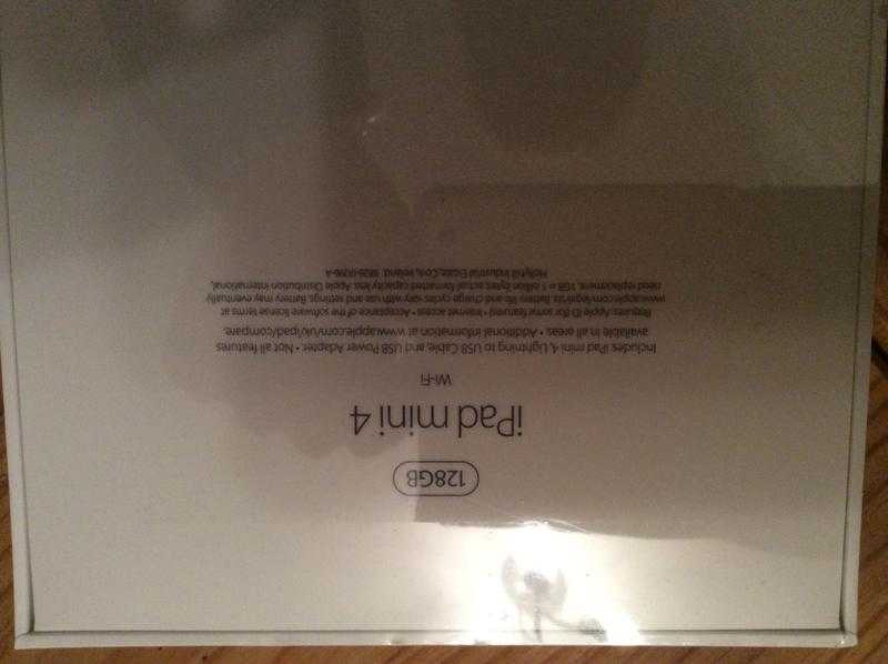 IPad mini 4 gold 128gb WiFi brand new still sealed in box