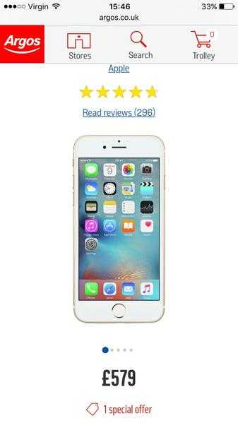 iPhone 6s 64g sim free