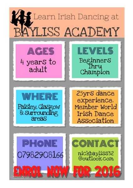 Irish dancing classes open in paisley