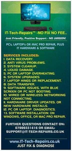 IT-Tech-Repairs Mac039s, PC039s, Laptops, IT Hardware amp Software