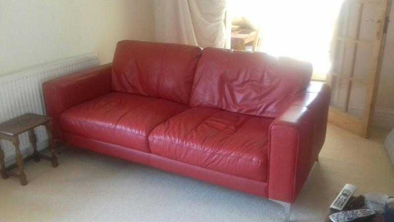 Italian leather 3 piece suite