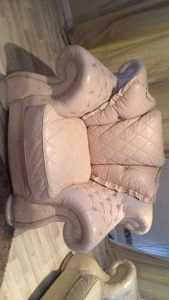 Italian leather armchair