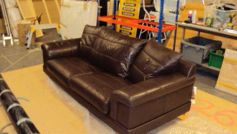 Italian Leather Sofas Brown