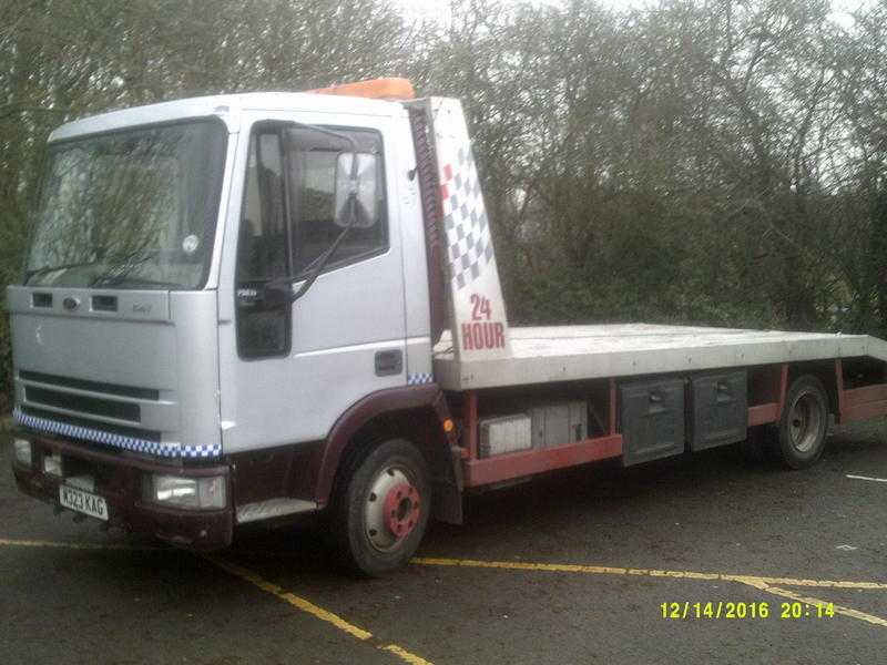 iveco recovery 22ft bed heavy duty winch good money earner mot exempt