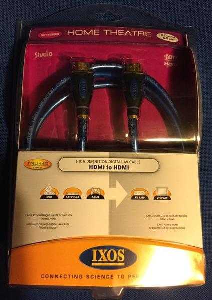 IXOS XHT-288 Studio HDMI to HDMI 1080p Cable 2M (6.5ft)