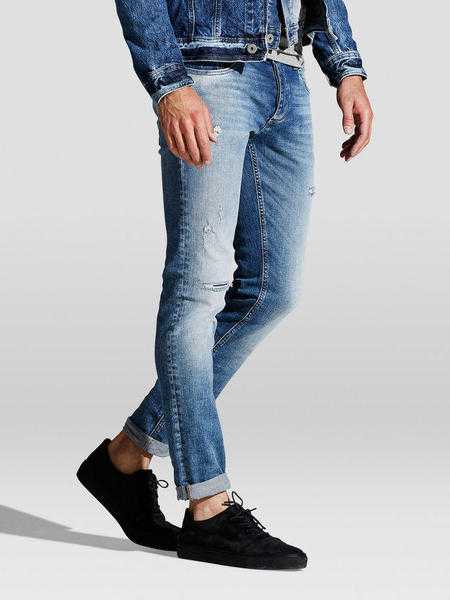 Jack amp Jones Slim Fit TiM 925 Jeans In Blue