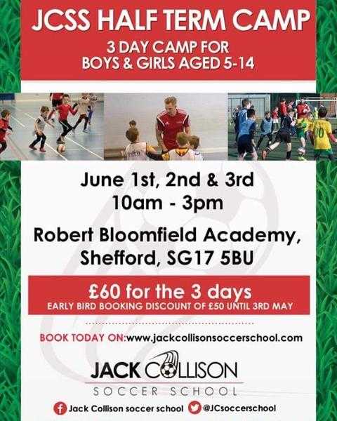 Jack Collison Soccer School - JUNE CAMP