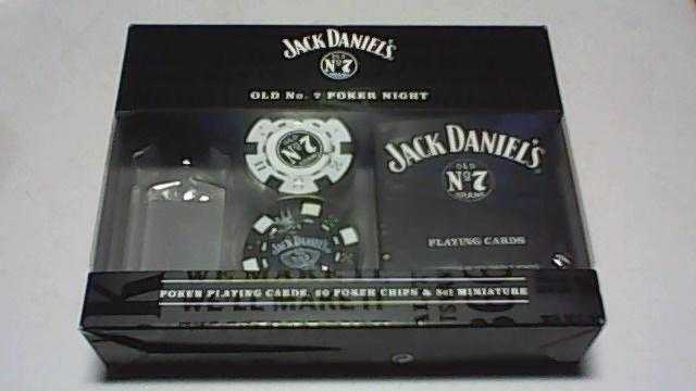 JACK DANIELS PLAYING CARDS amp 20 POKER CHIPS-NEW-SEALED