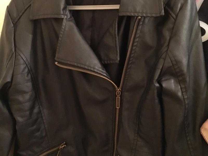 Jacket leather look