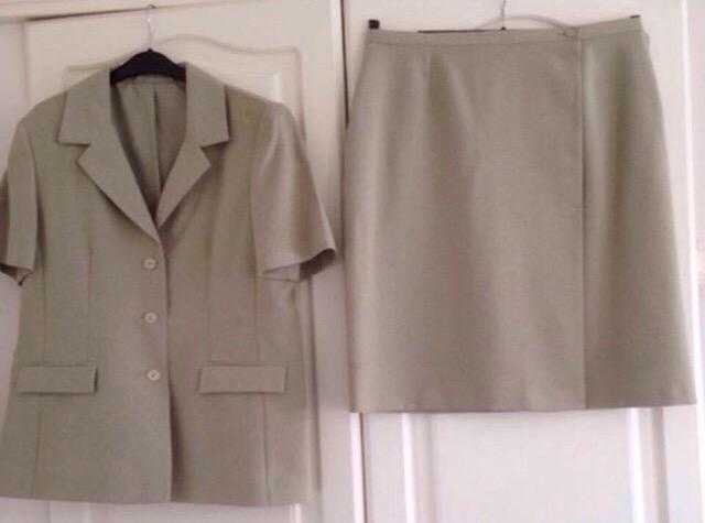 JACKETSKIRT SUIT - SAGE GREEN