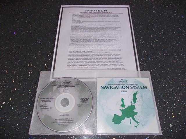 JAGUAR  DENSO  COMPATABLE NAVTECH  SATELLITE NAVIGATION UPGRADE DVD ROM DISC