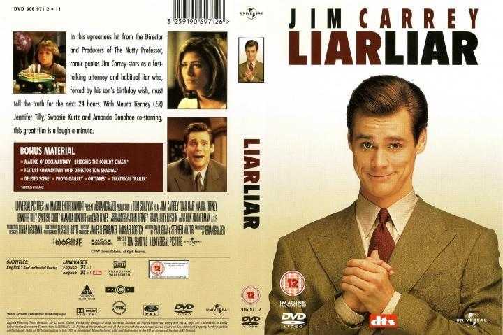 JIM CARREY LIAR LIAR REGION 2 DVD