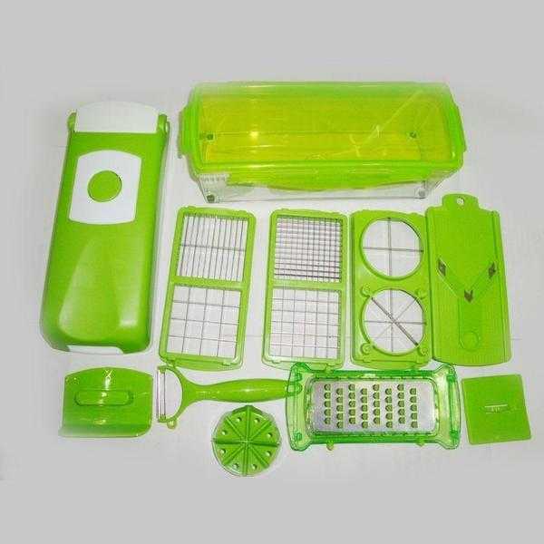 JML 12Pcs Genius Nicer Dicer Plus As Seen on TV Multi Chopper Cutter