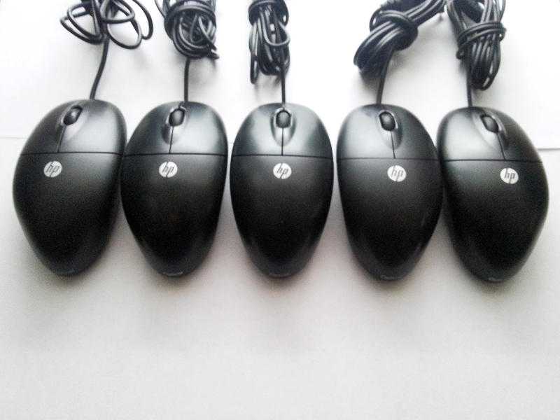 Job Lot of 10 x HP USB Optical Black Mouse