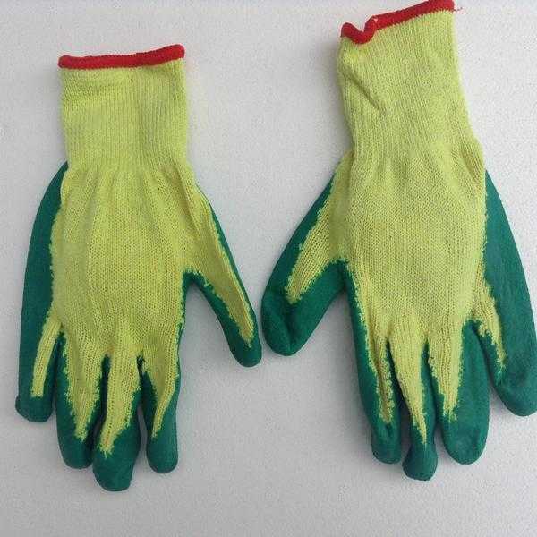 Job-Lot X-100 Economy Latex Rubber Palm Builders Grip it Gloves Green X-Large (10039039) UK