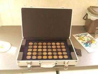 Joblot One Penny Coins With Case