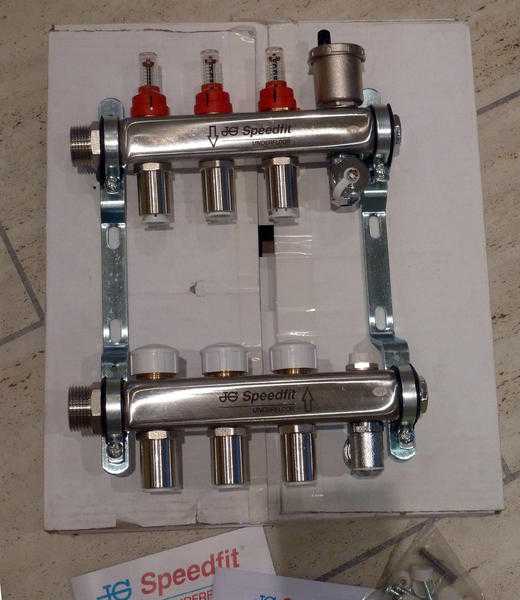 John Guest JG Speedfit 3 port underfloor heating manifold JGUFHMAN32 - new amp unused