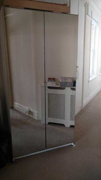 John Lewis double mirrored wardrobe