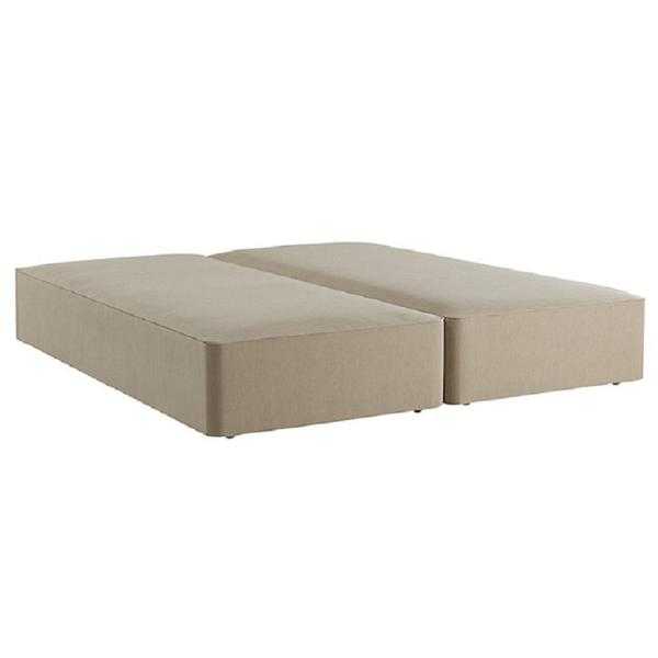 John Lewis Luxury True Edge 4 Drawer Divan Base, Pebble Canvas - Double - RRP - 850 - Ex Display