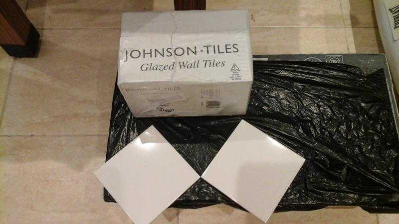 Johnson White Wall Tiles Brand New in Boxes