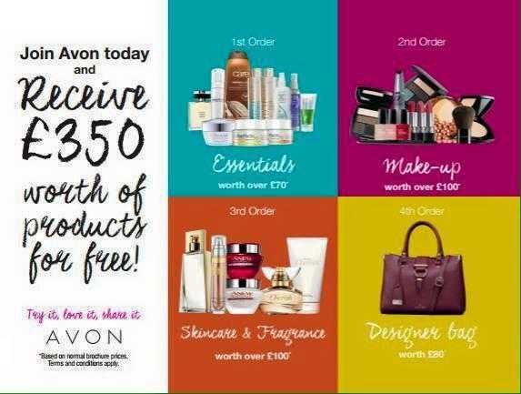 Join Avon today and get 350 worth of Avon products