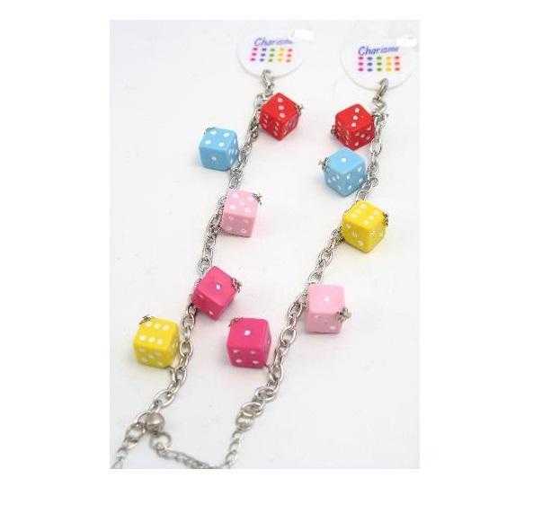 JTY182 - Dice charm bracelet