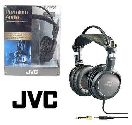 (JVC) Premium Audio Stereo Headphones (HA-RX900)