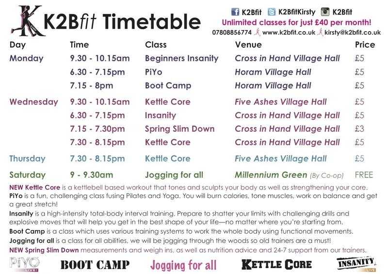 K2Bfit Classes